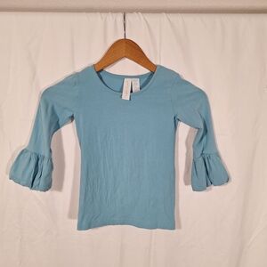 Matilda Jane Light Blue Ruffle Sleeve Top